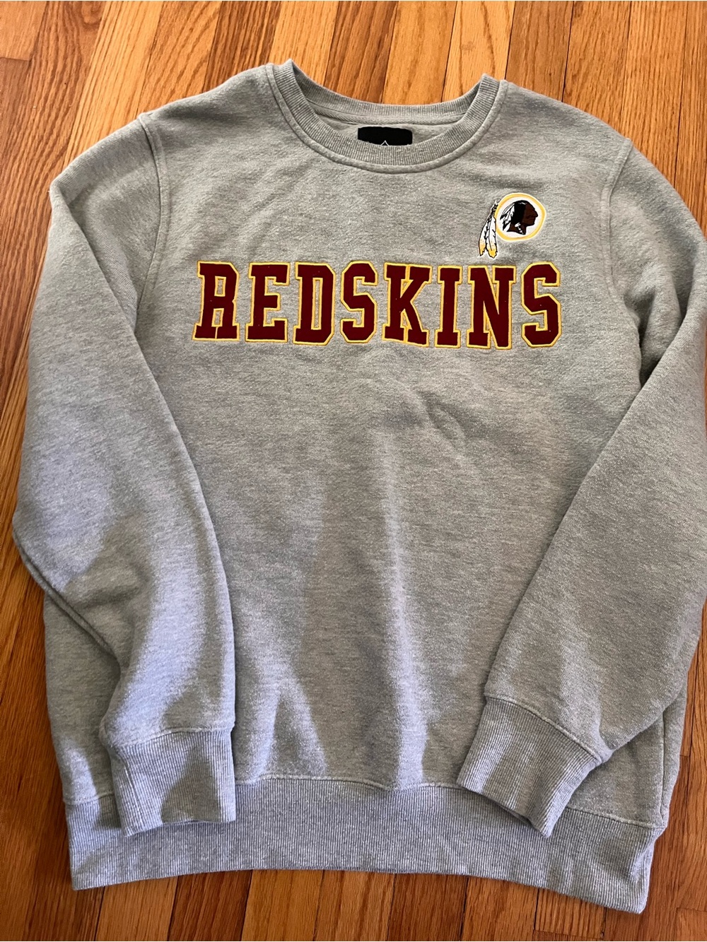 Grey Men’s Washington Redskins Sweatshirt Size Large Vintage
